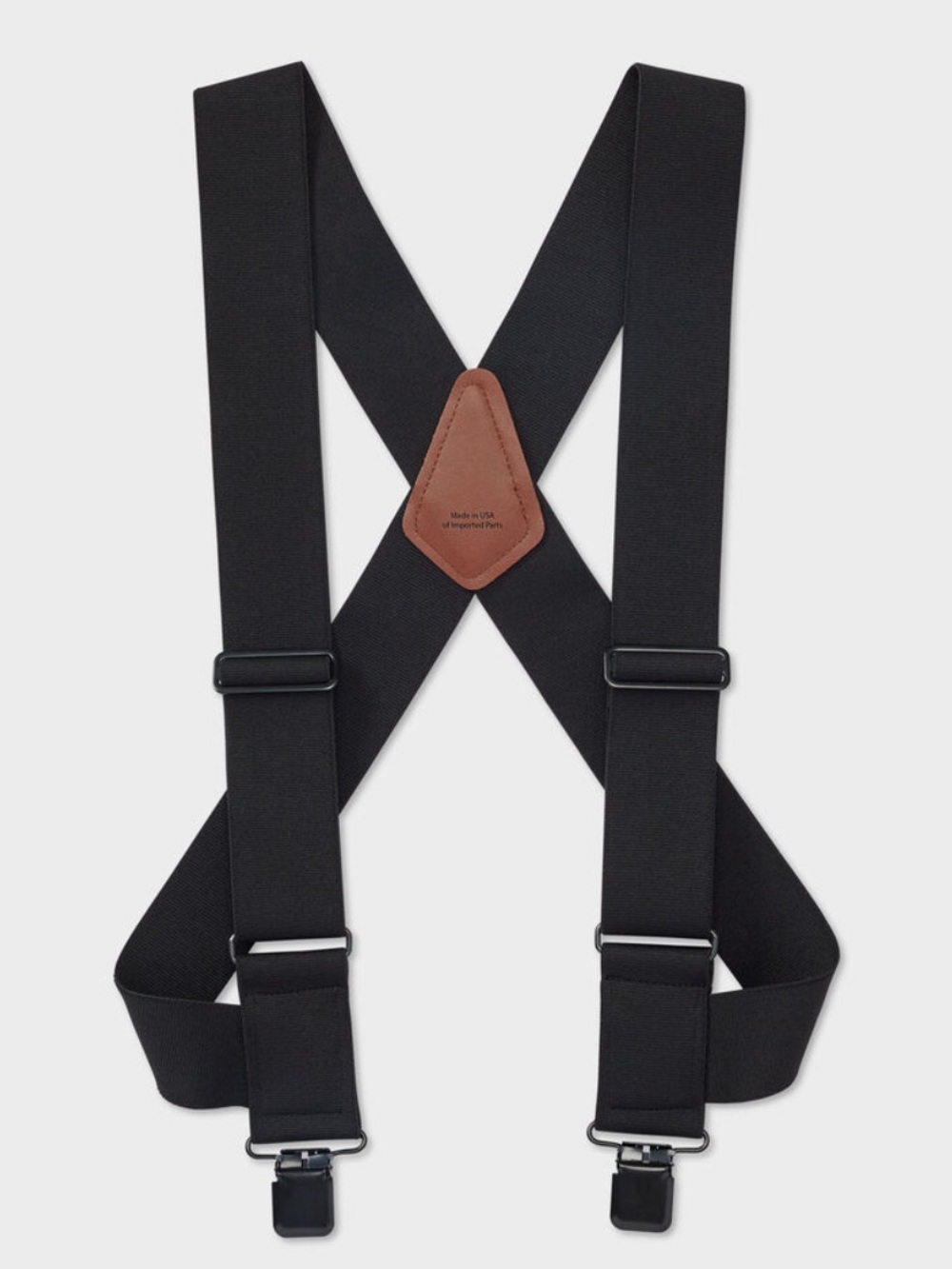 DULUTH Black Regular Side Clip Wide Suspenders